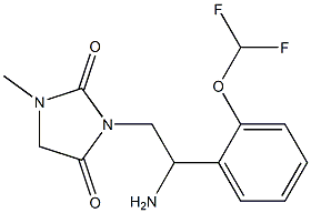 3-{2-amino-2-[2-(difluoromethoxy)phenyl]ethyl}-1-methylimidazolidine-2,4-dione