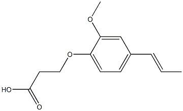 3-{2-methoxy-4-[(1E)-prop-1-enyl]phenoxy}propanoic acid