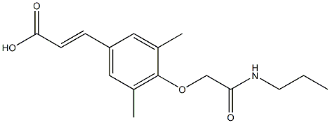 3-{3,5-dimethyl-4-[(propylcarbamoyl)methoxy]phenyl}prop-2-enoic acid