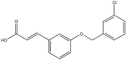 3-{3-[(3-chlorophenyl)methoxy]phenyl}prop-2-enoic acid Structure