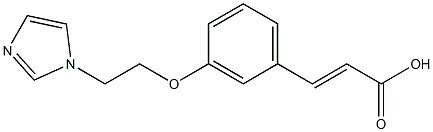 3-{3-[2-(1H-imidazol-1-yl)ethoxy]phenyl}prop-2-enoic acid Structure