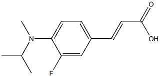 3-{3-fluoro-4-[methyl(propan-2-yl)amino]phenyl}prop-2-enoic acid,,结构式