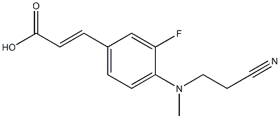 3-{4-[(2-cyanoethyl)(methyl)amino]-3-fluorophenyl}prop-2-enoic acid