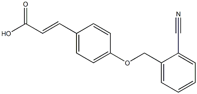 3-{4-[(2-cyanophenyl)methoxy]phenyl}prop-2-enoic acid