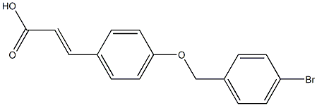 3-{4-[(4-bromophenyl)methoxy]phenyl}prop-2-enoic acid Structure