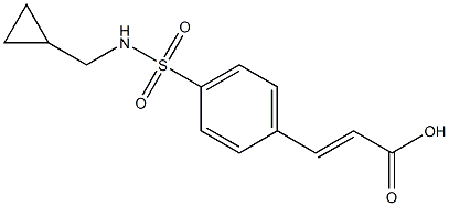 3-{4-[(cyclopropylmethyl)sulfamoyl]phenyl}prop-2-enoic acid Struktur