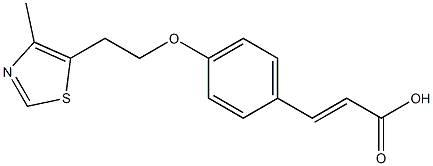  3-{4-[2-(4-methyl-1,3-thiazol-5-yl)ethoxy]phenyl}prop-2-enoic acid