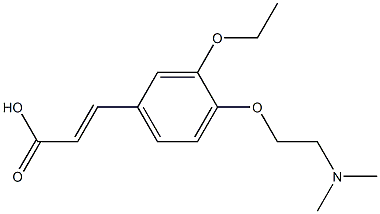 3-{4-[2-(dimethylamino)ethoxy]-3-ethoxyphenyl}prop-2-enoic acid|