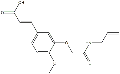3-{4-methoxy-3-[(prop-2-en-1-ylcarbamoyl)methoxy]phenyl}prop-2-enoic acid