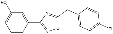 3-{5-[(4-chlorophenyl)methyl]-1,2,4-oxadiazol-3-yl}phenol
