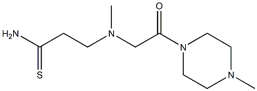 3-{methyl[2-(4-methylpiperazin-1-yl)-2-oxoethyl]amino}propanethioamide Struktur