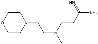 3-{methyl[2-(morpholin-4-yl)ethyl]amino}propanimidamide Struktur