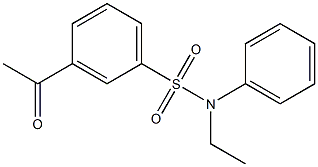 3-acetyl-N-ethyl-N-phenylbenzene-1-sulfonamide|