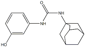 3-adamantan-1-yl-1-(3-hydroxyphenyl)urea Structure