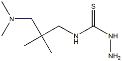 3-amino-1-{2-[(dimethylamino)methyl]-2-methylpropyl}thiourea 结构式