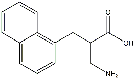3-amino-2-(naphthalen-1-ylmethyl)propanoic acid 结构式
