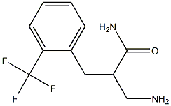 3-amino-2-{[2-(trifluoromethyl)phenyl]methyl}propanamide 结构式