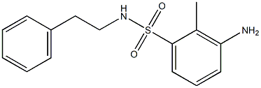 3-amino-2-methyl-N-(2-phenylethyl)benzene-1-sulfonamide Structure