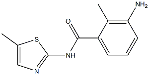 3-amino-2-methyl-N-(5-methyl-1,3-thiazol-2-yl)benzamide Struktur