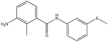 3-amino-2-methyl-N-[3-(methylsulfanyl)phenyl]benzamide,,结构式