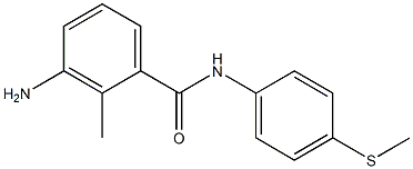 3-amino-2-methyl-N-[4-(methylsulfanyl)phenyl]benzamide 结构式