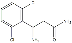 3-amino-3-(2,6-dichlorophenyl)propanamide Structure