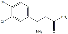 3-amino-3-(3,4-dichlorophenyl)propanamide Struktur