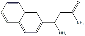 3-amino-3-(naphthalen-2-yl)propanamide,,结构式