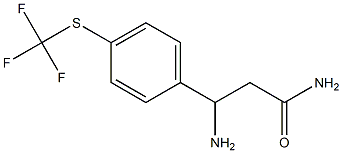 3-amino-3-{4-[(trifluoromethyl)sulfanyl]phenyl}propanamide