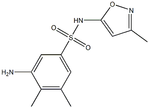 3-amino-4,5-dimethyl-N-(3-methyl-1,2-oxazol-5-yl)benzene-1-sulfonamide