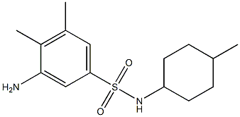 3-amino-4,5-dimethyl-N-(4-methylcyclohexyl)benzene-1-sulfonamide Structure