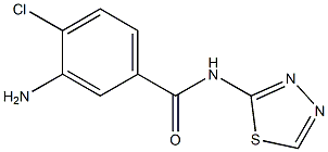 3-amino-4-chloro-N-(1,3,4-thiadiazol-2-yl)benzamide Structure