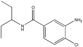 3-amino-4-chloro-N-(1-ethylpropyl)benzamide Structure