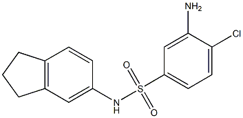 3-amino-4-chloro-N-(2,3-dihydro-1H-inden-5-yl)benzene-1-sulfonamide