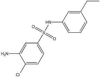3-amino-4-chloro-N-(3-ethylphenyl)benzene-1-sulfonamide