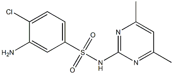 3-amino-4-chloro-N-(4,6-dimethylpyrimidin-2-yl)benzene-1-sulfonamide Structure