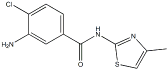 3-amino-4-chloro-N-(4-methyl-1,3-thiazol-2-yl)benzamide