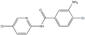 3-amino-4-chloro-N-(5-chloropyridin-2-yl)benzamide Struktur