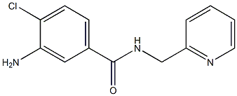 3-amino-4-chloro-N-(pyridin-2-ylmethyl)benzamide 化学構造式
