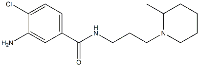 3-amino-4-chloro-N-[3-(2-methylpiperidin-1-yl)propyl]benzamide Struktur