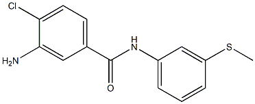 3-amino-4-chloro-N-[3-(methylsulfanyl)phenyl]benzamide 结构式