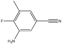 3-amino-4-fluoro-5-methylbenzonitrile,,结构式