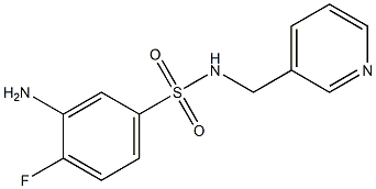 3-amino-4-fluoro-N-(pyridin-3-ylmethyl)benzene-1-sulfonamide|