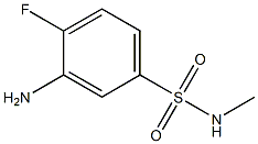 3-amino-4-fluoro-N-methylbenzene-1-sulfonamide Structure