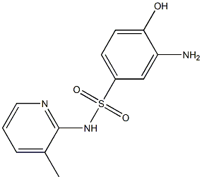 3-amino-4-hydroxy-N-(3-methylpyridin-2-yl)benzene-1-sulfonamide,,结构式