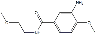 3-amino-4-methoxy-N-(2-methoxyethyl)benzamide 结构式