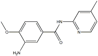 3-amino-4-methoxy-N-(4-methylpyridin-2-yl)benzamide Structure