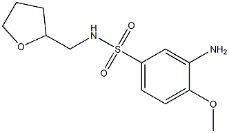 3-amino-4-methoxy-N-(oxolan-2-ylmethyl)benzene-1-sulfonamide Structure