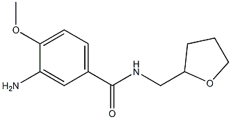 3-amino-4-methoxy-N-(tetrahydrofuran-2-ylmethyl)benzamide Structure