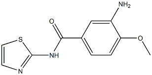 3-amino-4-methoxy-N-1,3-thiazol-2-ylbenzamide 化学構造式